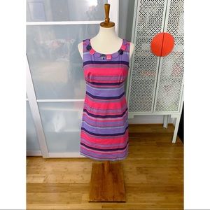 Boden Beaded Fun Embellished Striped Sheath Dress